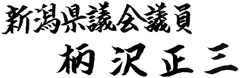 新潟県議会議員 柄沢正三